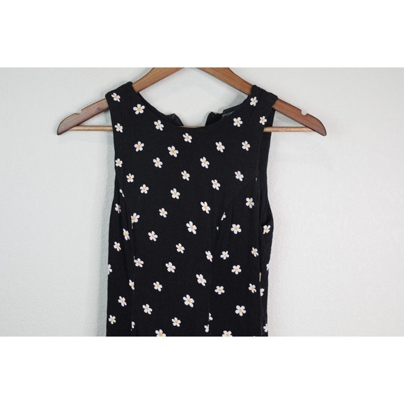 Majorelle Womens Floral Printed‎ Mini Dress XXS Black SleevelessY2K Flowers - Picture 3 of 10